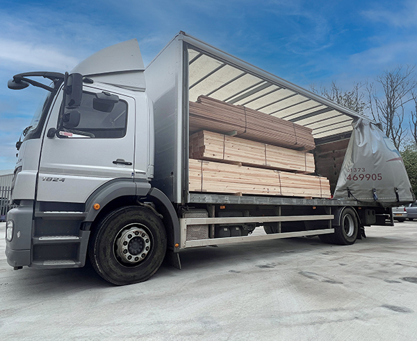 Delivery Lorry with Wood
